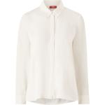 Hvide Esprit Langærmede skjorter i Satin Størrelse XL til Damer 