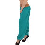 ESRA Women's Harem Trousers, Aladdin Pump Trousers in 20 Colours, aqua