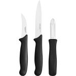 Essential Peeling Set 3Pcs Home Kitchen Knives & Accessories Peeling Knifes Black Fiskars
