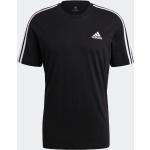 Hvide Sporty adidas Essentials T-shirts med rund hals i Jersey med rund udskæring med korte ærmer Størrelse XL til Herrer på udsalg 