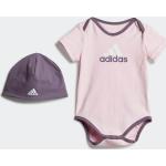 Violette adidas Essentials Gymnastikdragter til børn i Jersey Størrelse 98 på udsalg 