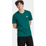 Grønne Sporty adidas Essentials Bæredygtige T-shirts med rund hals i Jersey med rund udskæring Størrelse 3 XL til Herrer 