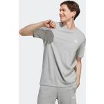 Grå Sporty adidas Essentials Bæredygtige T-shirts med rund hals i Jersey med rund udskæring Størrelse 3 XL til Herrer 