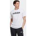 Hvide Sporty adidas Essentials T-shirts med rund hals i Jersey med rund udskæring Størrelse 3 XL til Herrer 