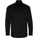 Sorte eterna Bæredygtige Langærmede skjorter i Bomuld med Øko-Tex Med lange ærmer Størrelse XL til Herrer på udsalg 