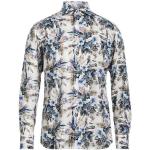 Hvide Klassiske ETON Langærmede skjorter i Bomuld Med lange ærmer Størrelse XL med Blomstermønster til Herrer 