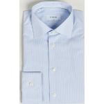Blå ETON Langærmede skjorter i Poplin Størrelse XL med Striber til Herrer 