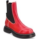 Røde Ganni Chelsea støvler 