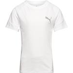 Hvide Puma EvoStripe T-shirts Størrelse XL 