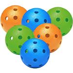 FAT PIPE Floorball / Unihockey Set of 6 Balls – COLOR MIX
