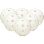 FAT PIPE Floorball / Unihockey Set of 6 Balls - WHITE