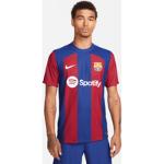 Blå FC Barcelona Nike Dri-Fit Fodboldtrøjer Størrelse XL med Striber til Herrer 