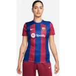 Blå  FC Barcelona Nike Dri-Fit Fodboldtrøjer Størrelse 3 XL med Striber til Damer 