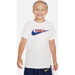 Hvide FC Barcelona Nike Swoosh T-shirts Størrelse XL til Herrer 