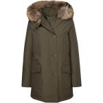 Grønne WOOLRICH Parka coats i Læder Størrelse XL til Damer 