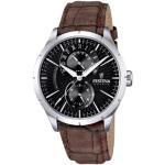 Festina Men's Analogue Watch F16573/4 with Leather Strap and Black Dial