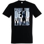 Fight The Dead Fear The Living Iii T-Shirt - Zombie The Walking Dead Walkers Biters Grimes Sizes S - 5xl (l)
