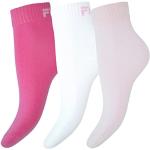 Fila 3 pairs of socks Quarter sneaker socks Trainer unisex 2.5 - 11 UK - different Colors: Color: Pink Panter | Size: 6-8 UK