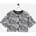 Hvide Fila Kortærmede T-shirts til børn i Bomuld Størrelse 164 med Zebra mønster på udsalg 