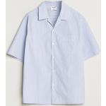 Flerfarvede Filippa K Striped Økologiske Bæredygtige Kortærmede skjorter i Bomuld med korte ærmer Størrelse XL med Striber til Herrer 