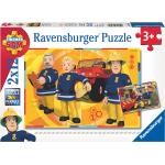 Fireman Sam In Action 2X12P Toys Puzzles And Games Puzzles Classic Puzzles Multi/patterned Ravensburger