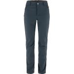 Blå FJÄLLRÄVEN Abisko Vinter Outdoor bukser i Softshell Størrelse XL med Stretch 