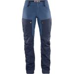 Blå FJÄLLRÄVEN Keb Økologiske Outdoor bukser i Softshell Størrelse 3 XL til Herrer på udsalg 