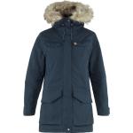 Blå FJÄLLRÄVEN Nuuk Parka coats i Fleece Størrelse XL til Damer 