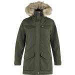 Grønne FJÄLLRÄVEN Forest Parka coats i Fleece Størrelse XL til Damer 