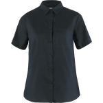 Blå FJÄLLRÄVEN Travel Sommer Kortærmede skjorter i Hamp med korte ærmer Størrelse XL til Damer 
