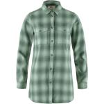 Grønne FJÄLLRÄVEN Økologiske Bæredygtige Skovmandsskjorter i Flonel Størrelse XL til Damer 