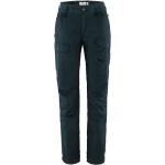 Blå FJÄLLRÄVEN Vidda Økologiske Outdoor bukser i Softshell Størrelse 3 XL til Damer på udsalg 