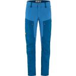 Blå FJÄLLRÄVEN Keb Økologiske Outdoor bukser i Softshell Størrelse 3 XL til Herrer 