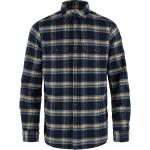 Blå FJÄLLRÄVEN Vinter Skovmandsskjorter i Flonel Størrelse XL på udsalg 
