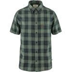 Grønne FJÄLLRÄVEN Travel Sommer Kortærmede skjorter i Hamp med korte ærmer Størrelse XL på udsalg 