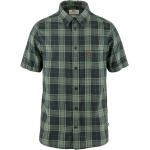Blå FJÄLLRÄVEN Travel Sommer Kortærmede skjorter i Hamp med korte ærmer Størrelse XL på udsalg 