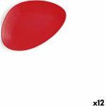 Røde Tallerkner Trekantet 21 cm Ø
