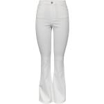 Hvide Flared Pieces Bootcut jeans Størrelse XL til Damer på udsalg 