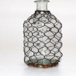 Brune 17 cm Glasvaser i Trådnet Firkantet med Blomstermønster på udsalg 