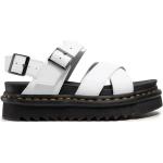 Hvide Dr. Martens Sommer Plateau sandaler i Læder Størrelse 39 til Damer på udsalg 