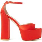 Røde Stuart Weitzman Sommer Sandaler med hæl blokhæle Størrelse 40.5 til Damer på udsalg 