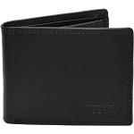 flevado Genuine Leather Wallet Slim Design RFID Protection, black, Modern