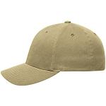 Flexfit Full Cap 6 Panel Baseball Cap with Closed Back and Elastane in 13 Colours and 2 Sizes (S/M And L/XL), khaki