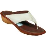 FlyFlot Women's Sandals Pantol.Bequem-Aniline Leather / PU sole White Size: 3.5