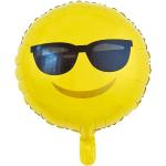 Rund Emoji Solbriller Folieballon