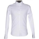 Hvide AQUASCUTUM Langærmede skjorter i Bomuld Størrelse XL til Herrer på udsalg 