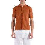 Orange TAGLIATORE Kortærmede skjorter i Bomuld med korte ærmer Størrelse 3 XL til Herrer på udsalg 