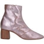 Pinke forte_forte Læderstøvler i Læder blokhæle Med lynlåse Størrelse 36 til Damer 
