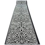 Hvide Dywany Łuszczów Kelim tæpper med Zebra mønster 
