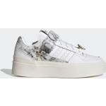 Hvide adidas Forum Sneakers med velcro i Læder Med snøre Størrelse 36 til Damer på udsalg 